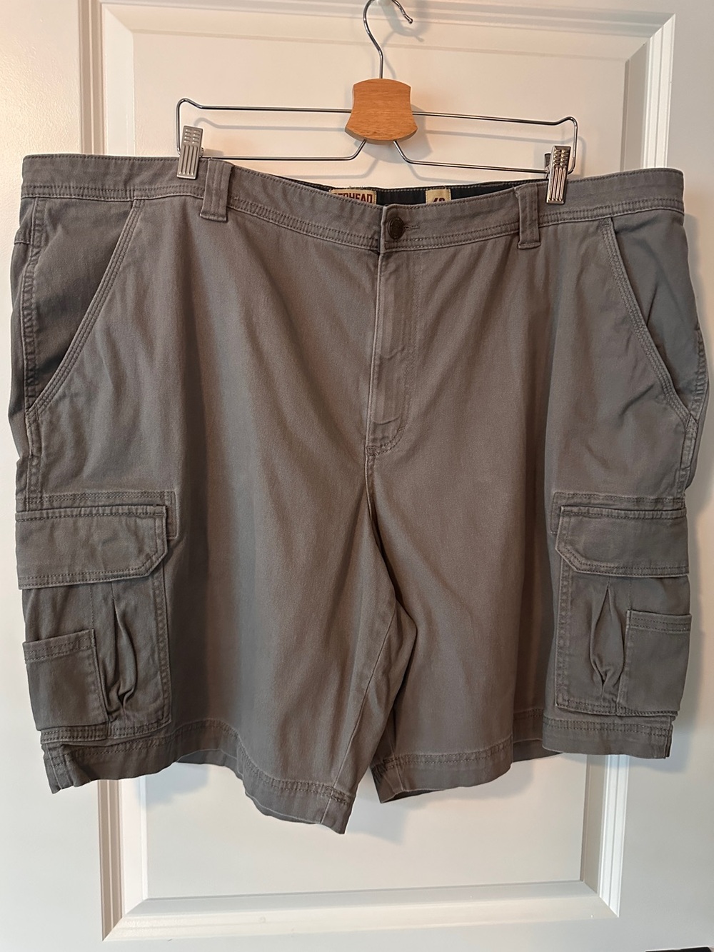 RedHead Men’s Cargo Shorts Size 48 Gray Stretch Utility 10” Inseam